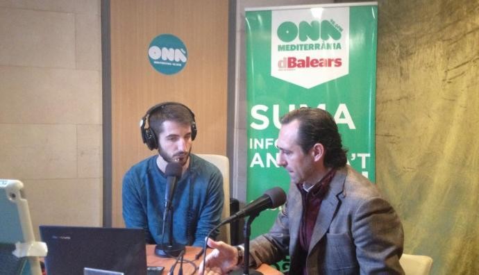 José Ramón Bauzá en una entrevista a Ona Mediterrània.