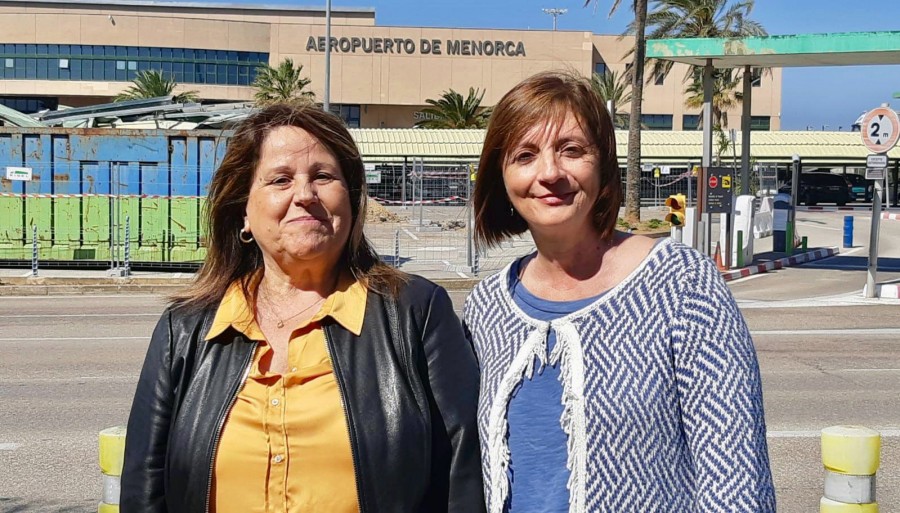 Francesca Gomis, nº 3 al Consell, i Maite Salord, cap de llista.
