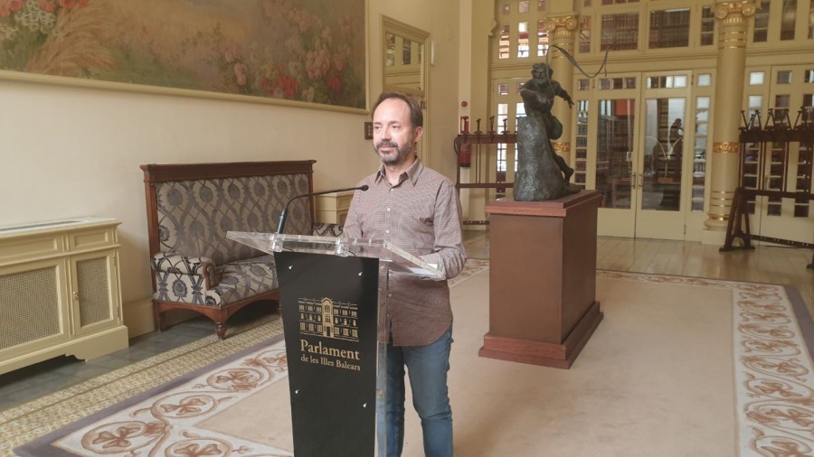 Josep Castells després de la Junta de Portaveus.