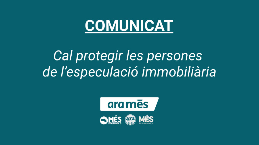 ARA MÉS: El dret a l'habitatge exigeix mesures urgents i responsabilitats institucionals