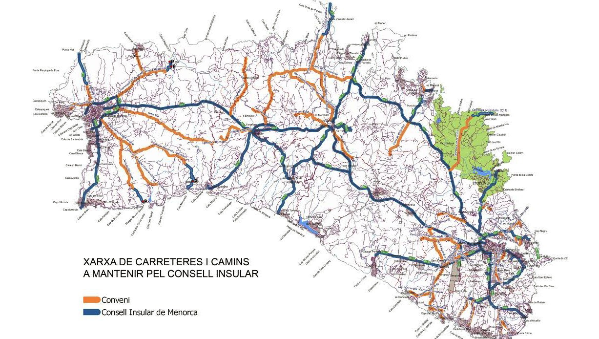 Actuacions a la xarxa viària de Menorca