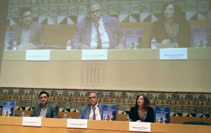 A la seu de l'Institut d'Estudis Catalans (IEC)