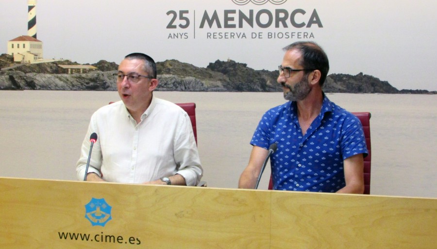 Miquel À. Maria i Miquel Preto, conseller de Cultura i Mobilitat, respectivament